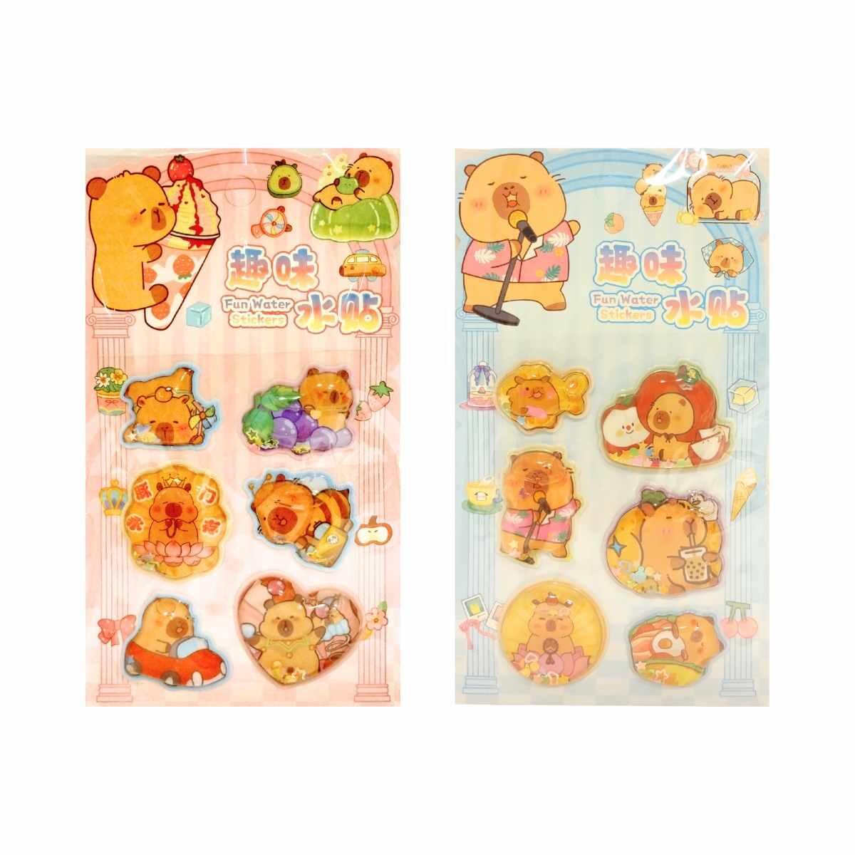 Sticker Capybara pop up c/liquido