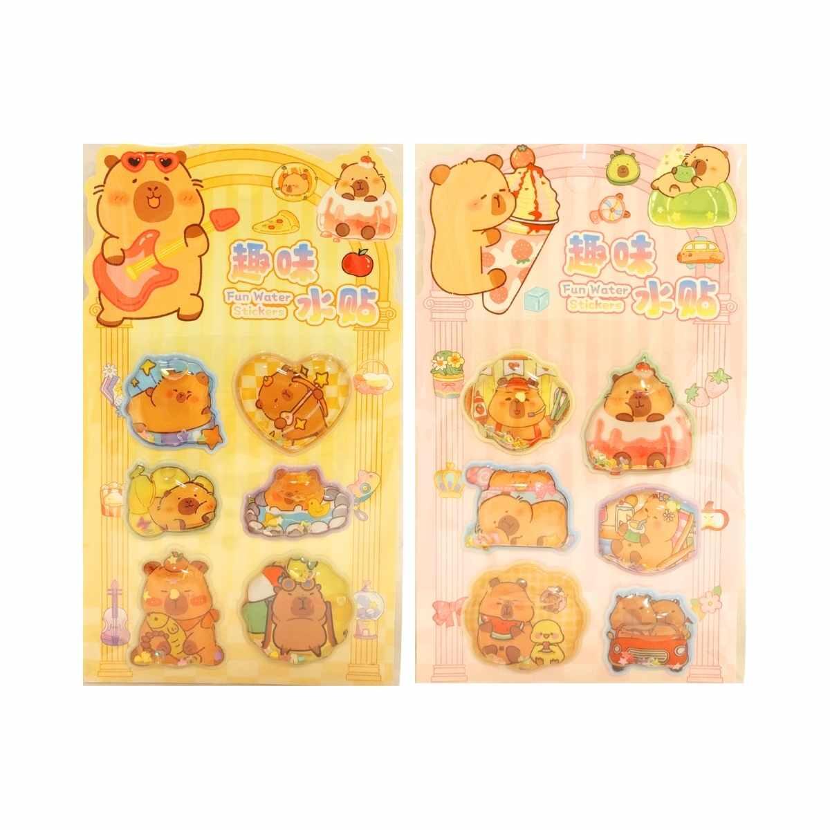 Sticker Capybara pop up c/liquido