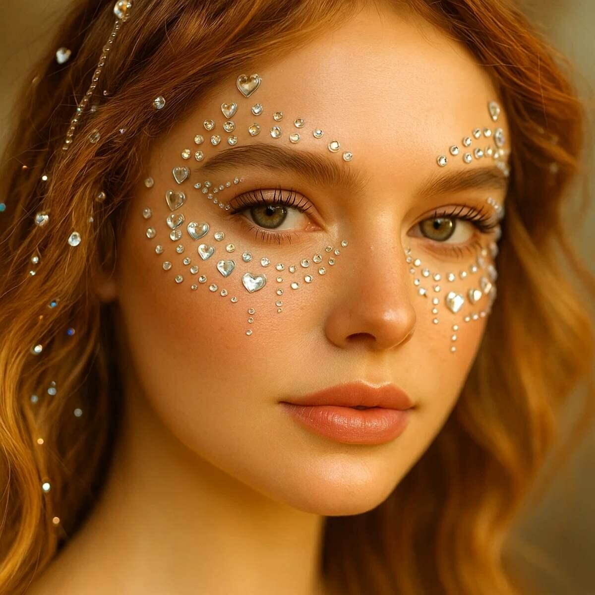 Sticker gemas Strass tornasoladas formas varias