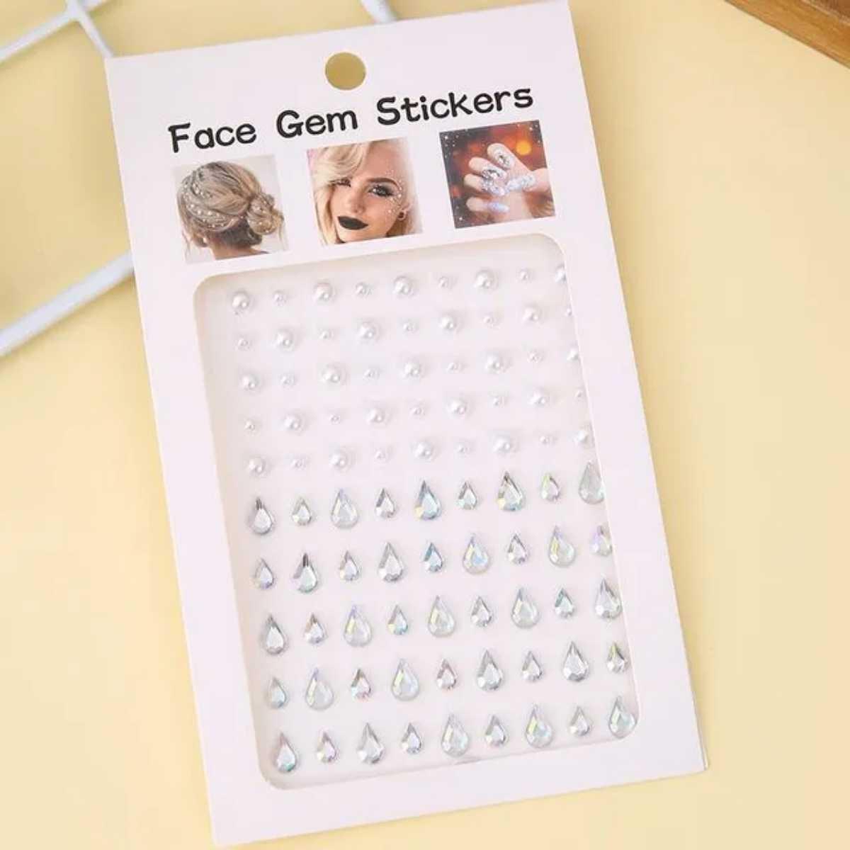 Sticker brillos y perlas