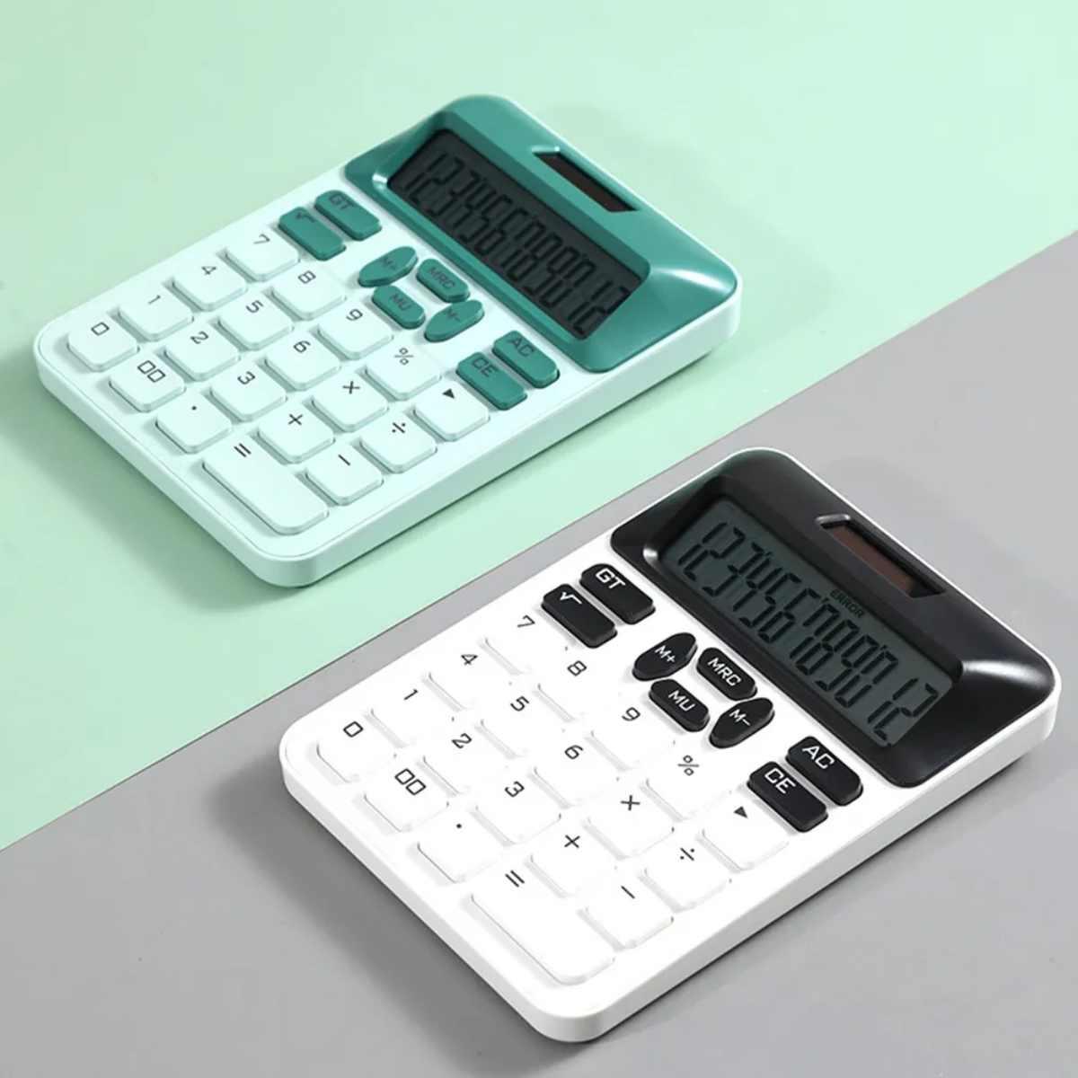 Calculadora solar y pila color pastel Dexin BST - DX-908
