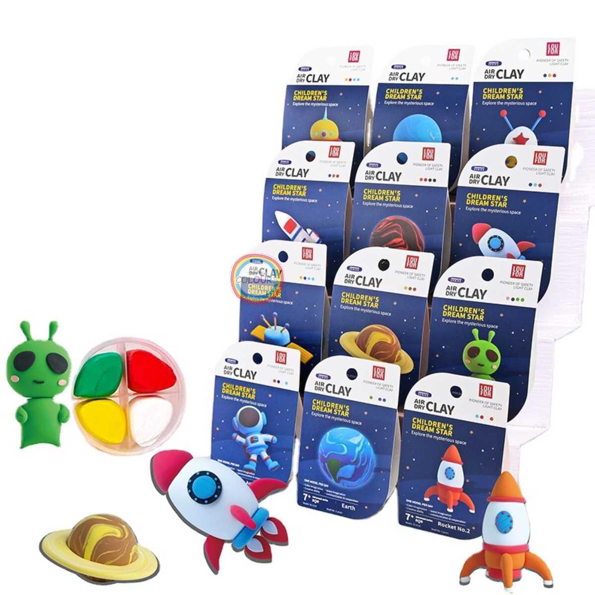 Masa Espacial en pote x 4 colores