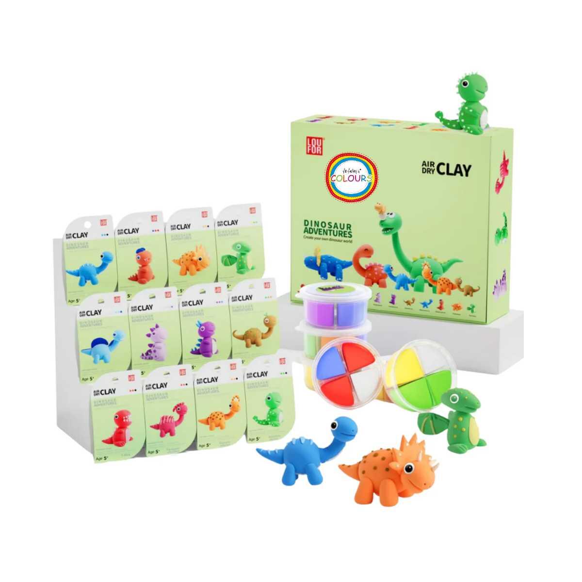 Masa Dinos en pote x 4 colores