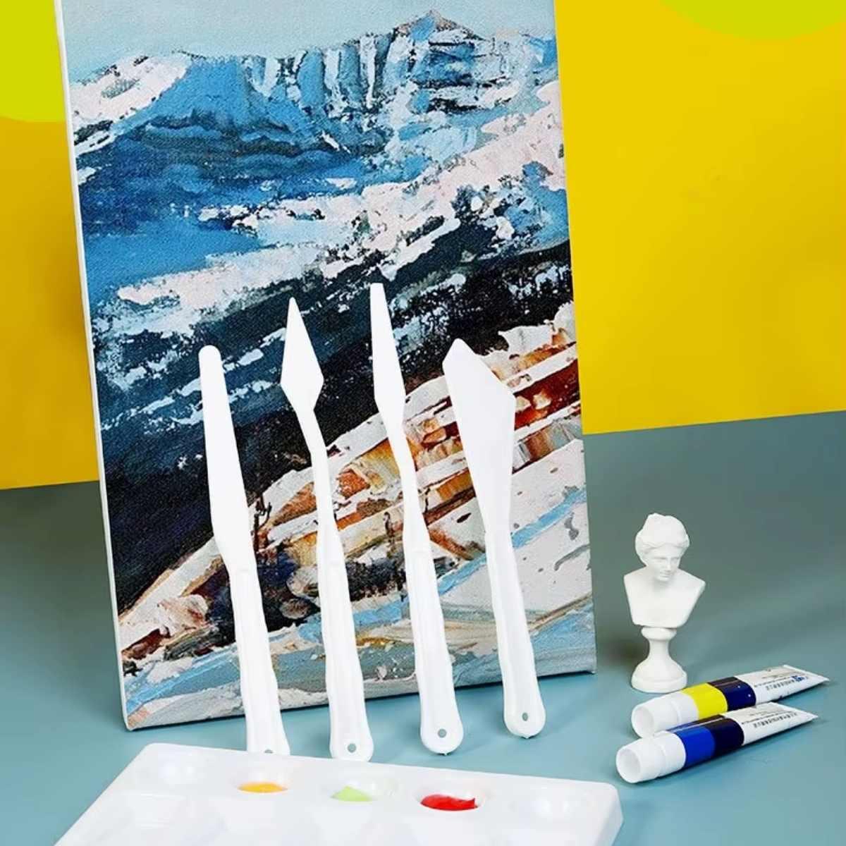 Espatulas y estecas plasticas x 6 unidades