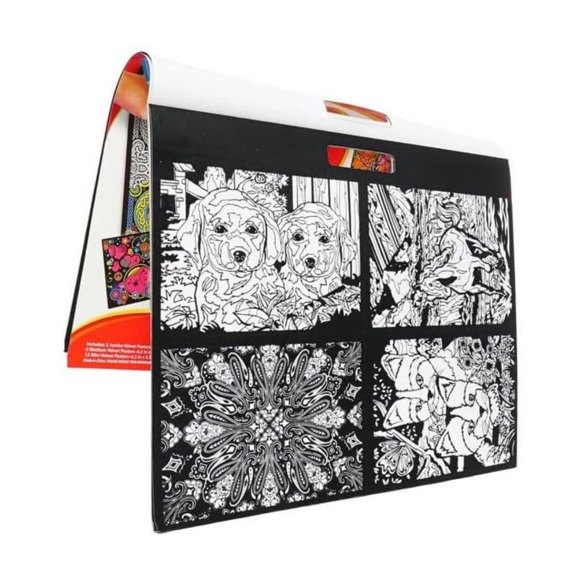 Set para pintar Velvet c/marcadores x 8 colores