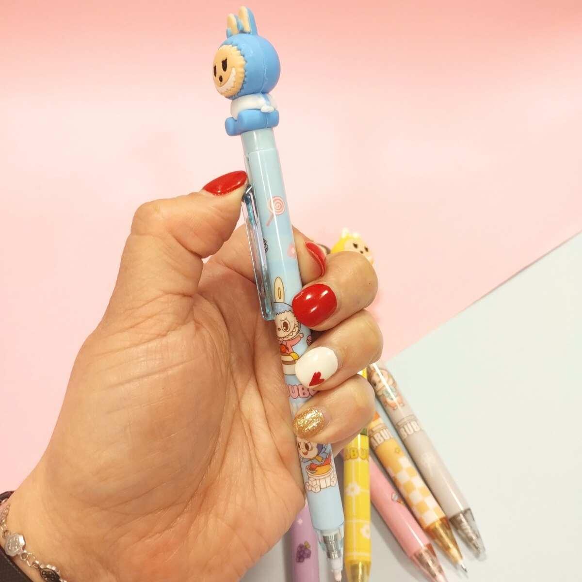 Boligrafo Labubu c/clip cuerpo estampado - 0.5mm