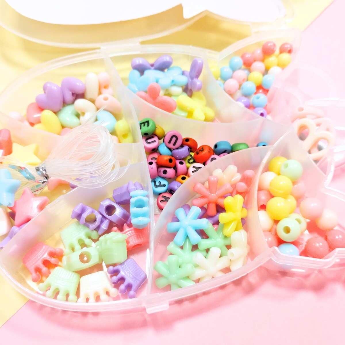 Set bijou Unicornio cabeza color pastel- 9 divisiones