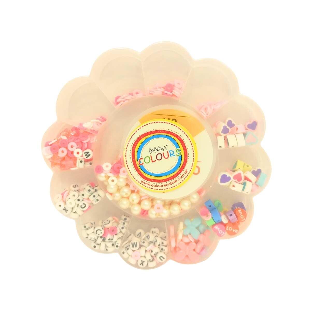 Set bijou Flor c/tanza - 14 divisiones 