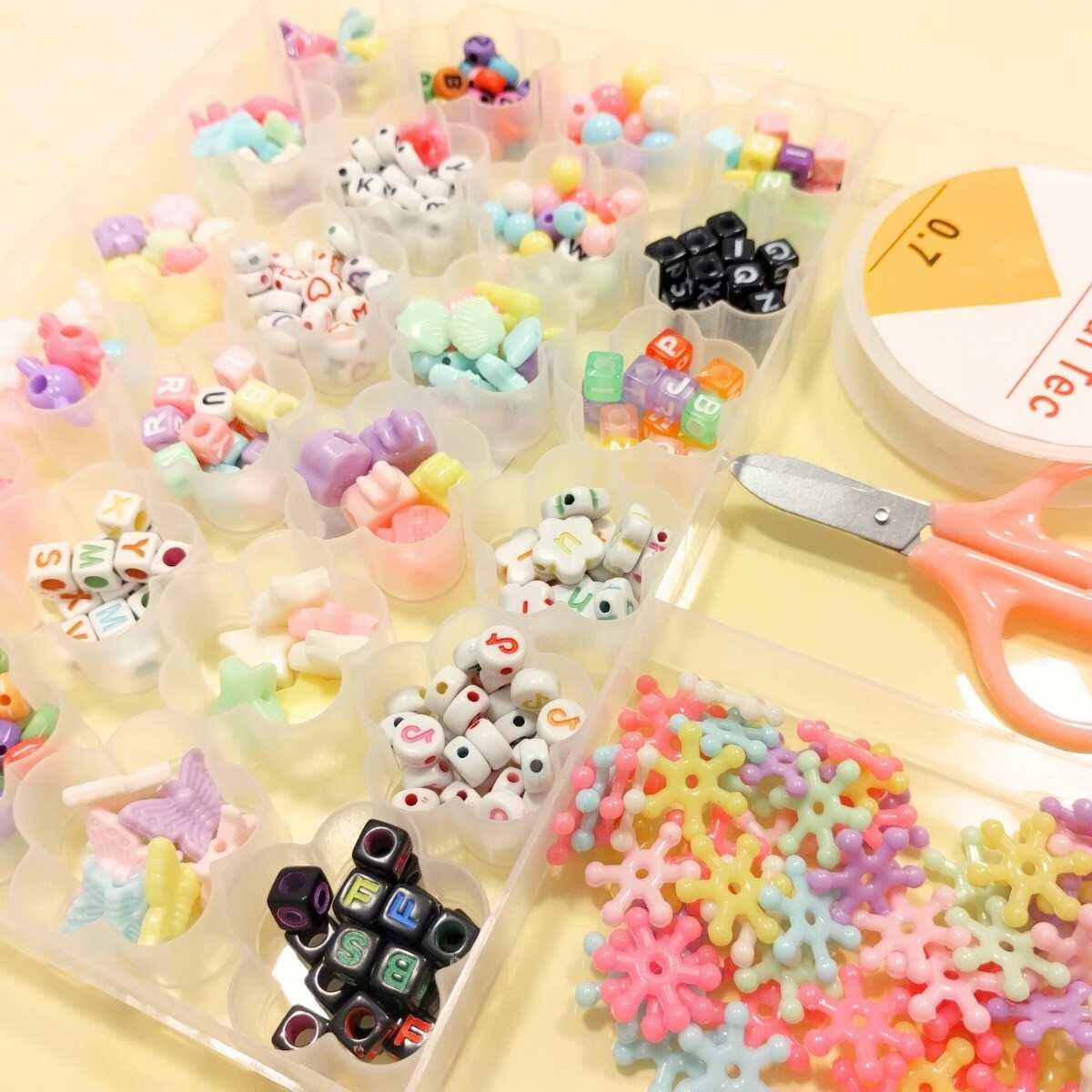 Set bijou c/tanza y tijera - 25 divisiones