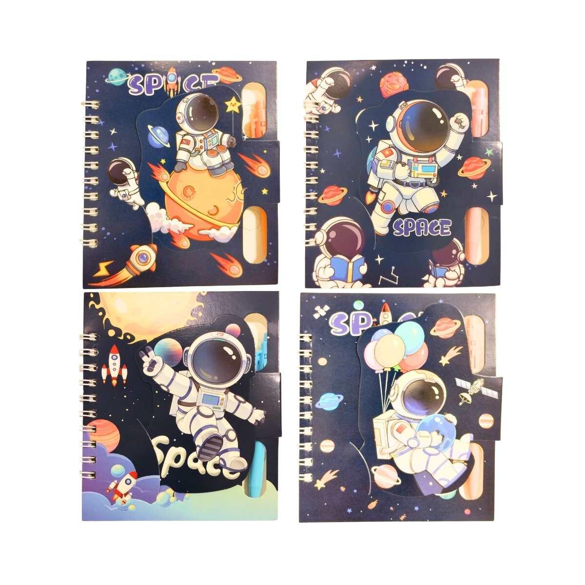 Libreta Astronauta c/boligrafo - 50 hojas