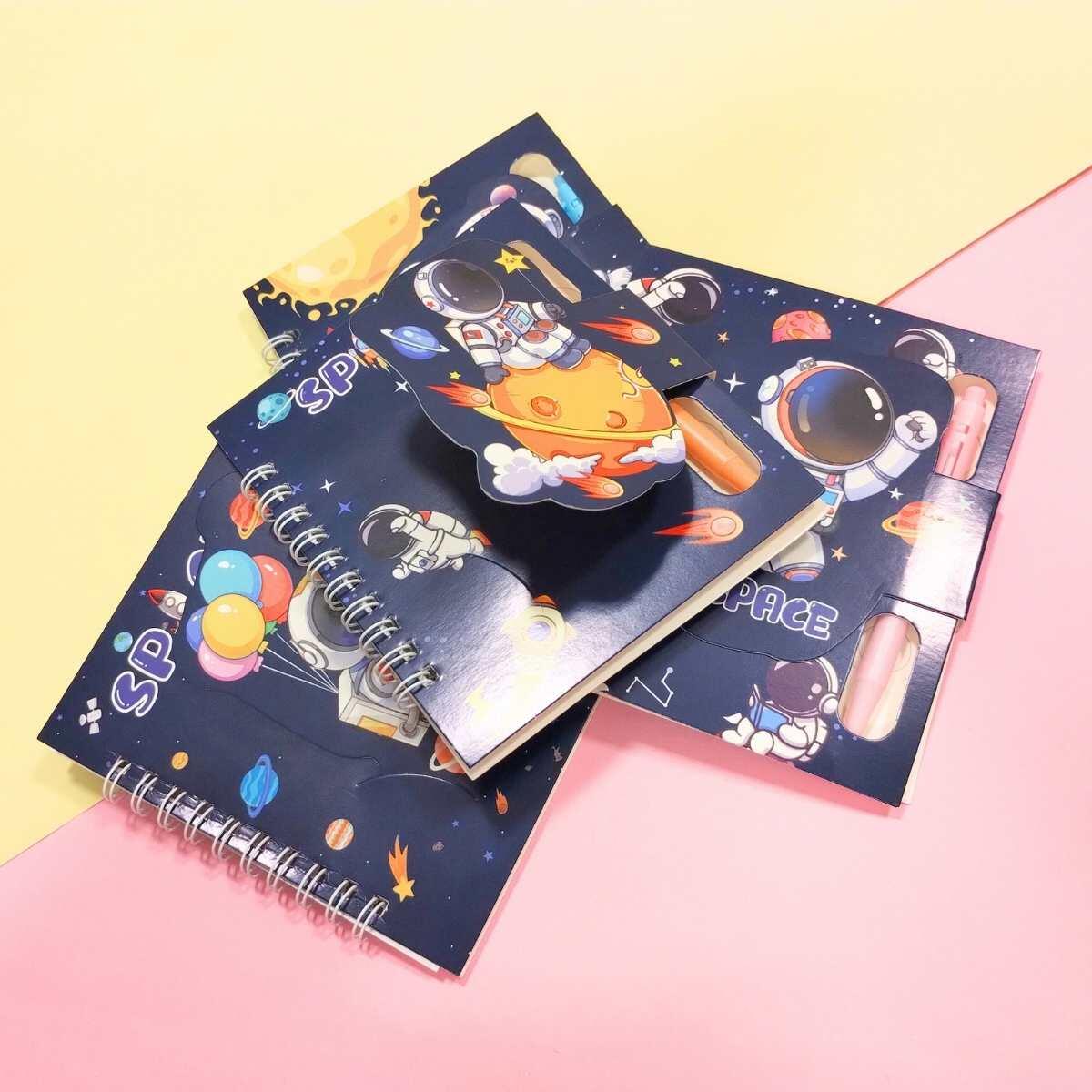 Libreta Astronauta c/boligrafo - 50 hojas