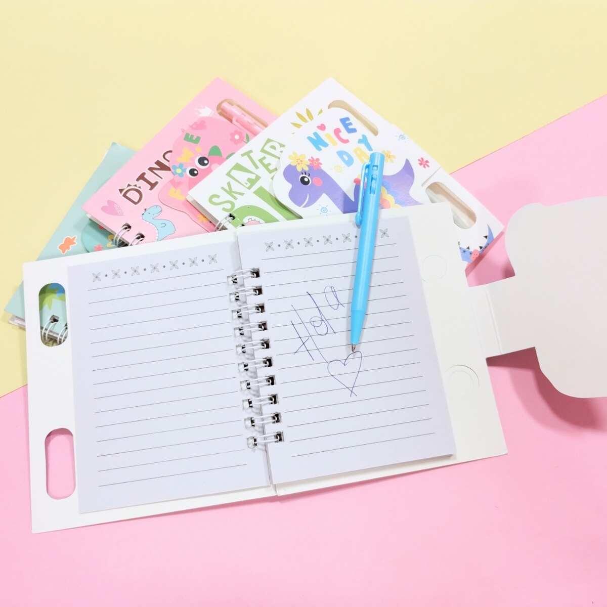 Libreta c/boligrafo Dino - 50 hojas