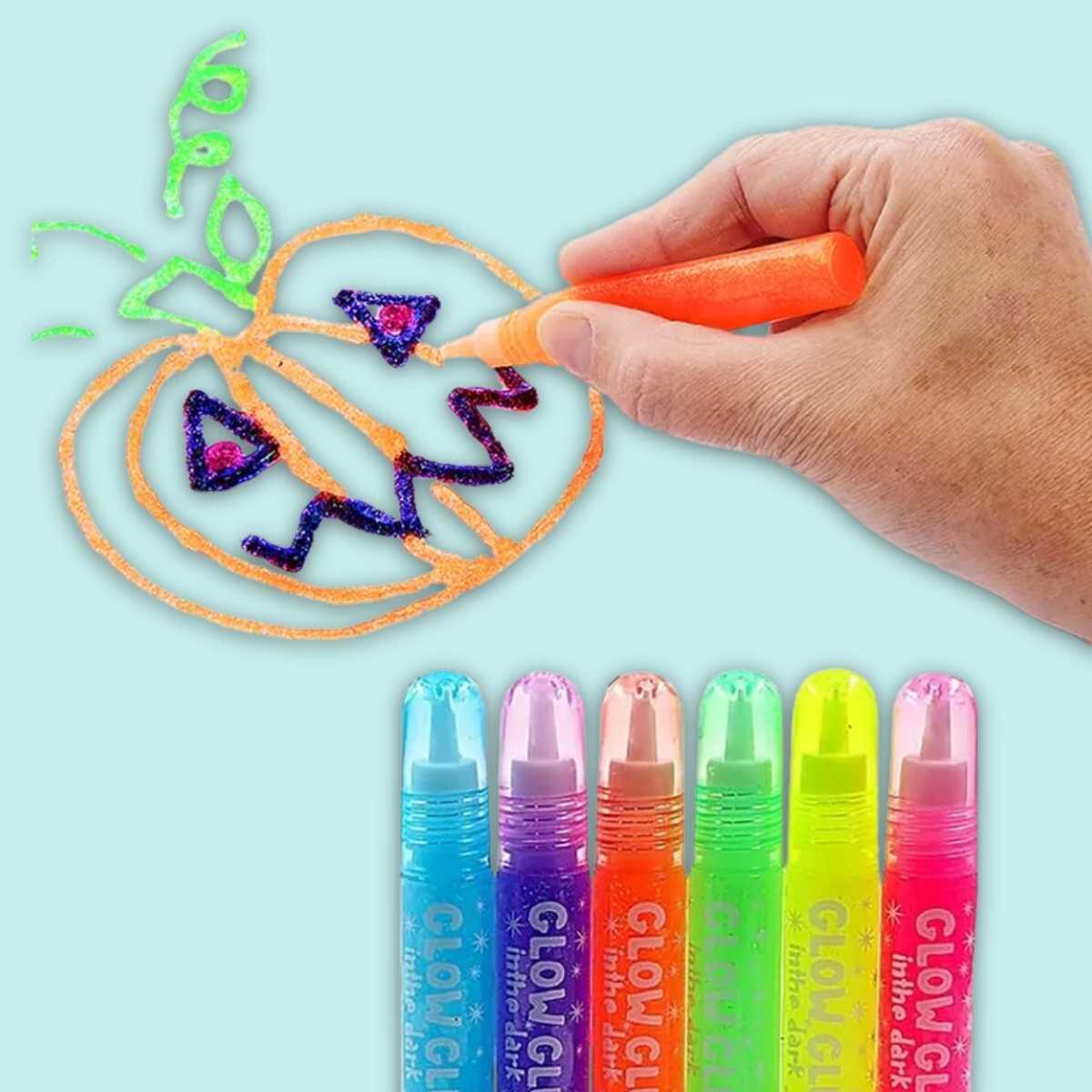 Pegamento Glow in the dark x 6 en blister