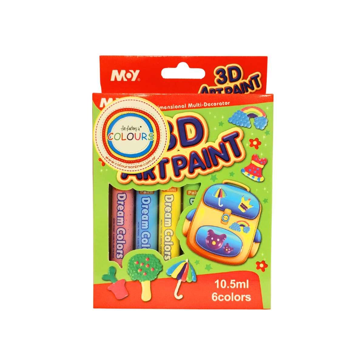 Pegamento Art Paint 3D x 6 colores