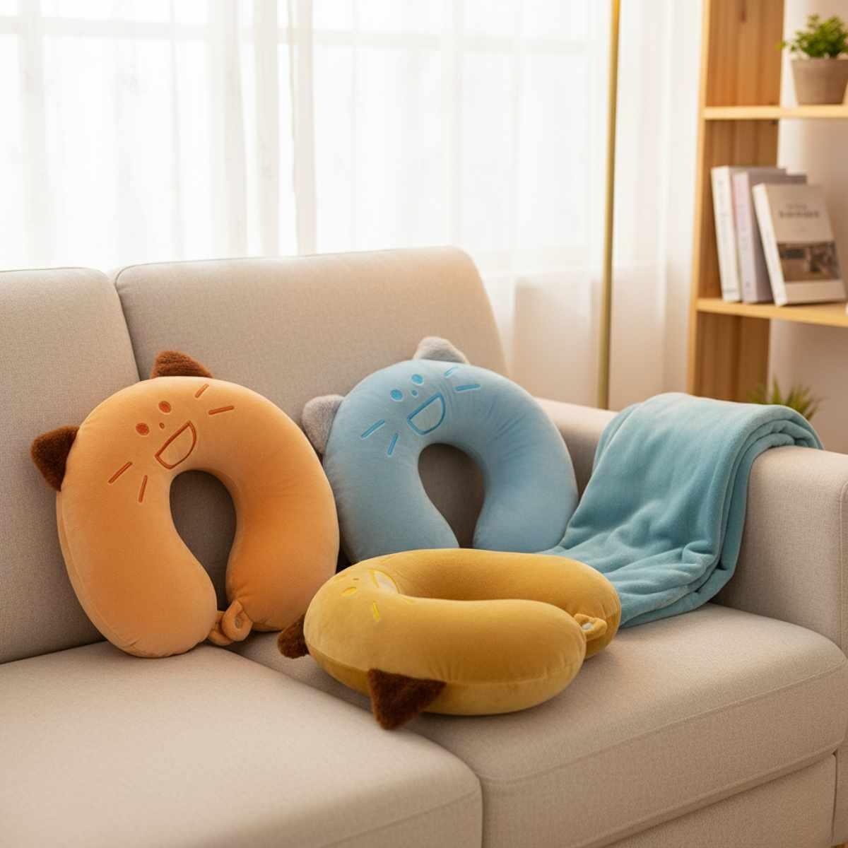 Almohada para cuello Gatitos c/oreja y cola