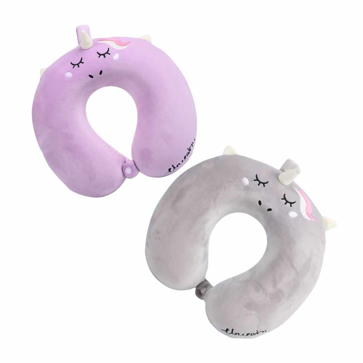 Almohada para cuello Unicornio color pastel