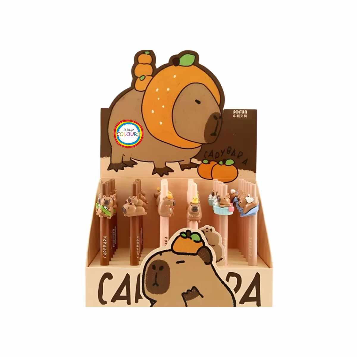 Boligrafo Capybara c/clip Tinta azul - 0.5 mm