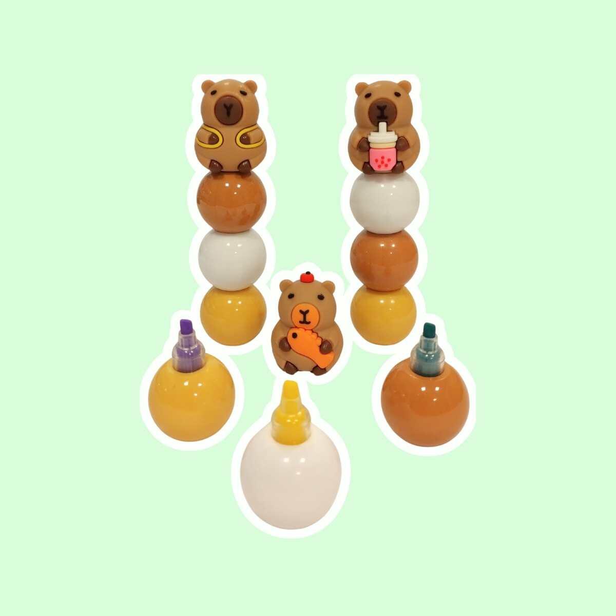 Resaltador Capybara x 3 colores