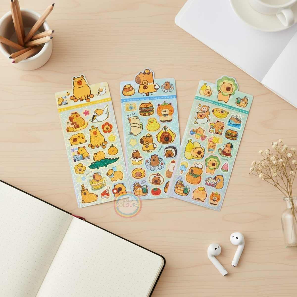 Sticker Capybara c/brillo