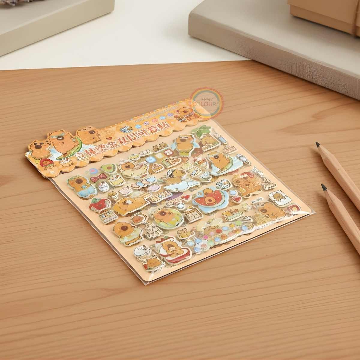 Sticker Capybara pop it 2 planchas