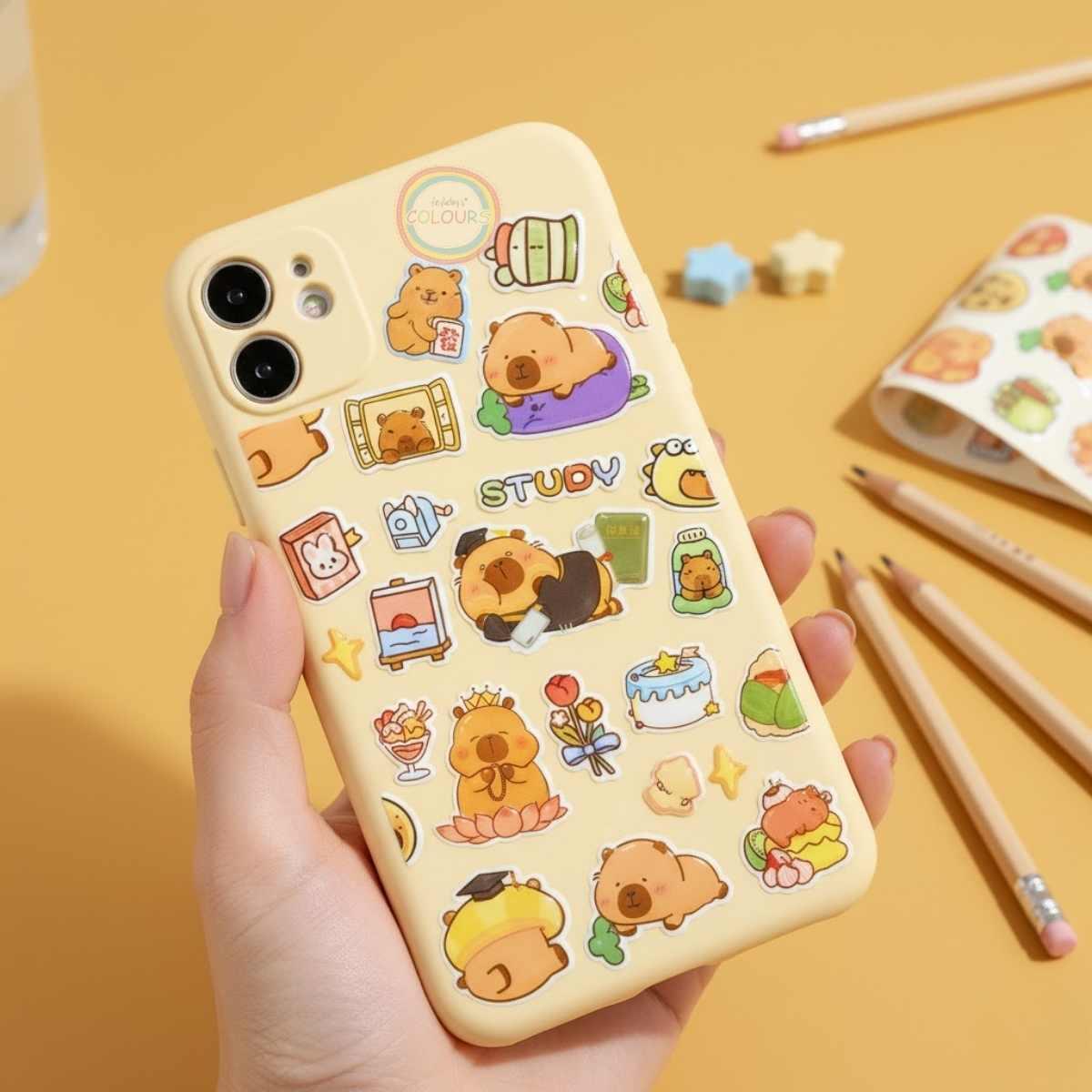 Sticker Capybara pop it 2 planchas