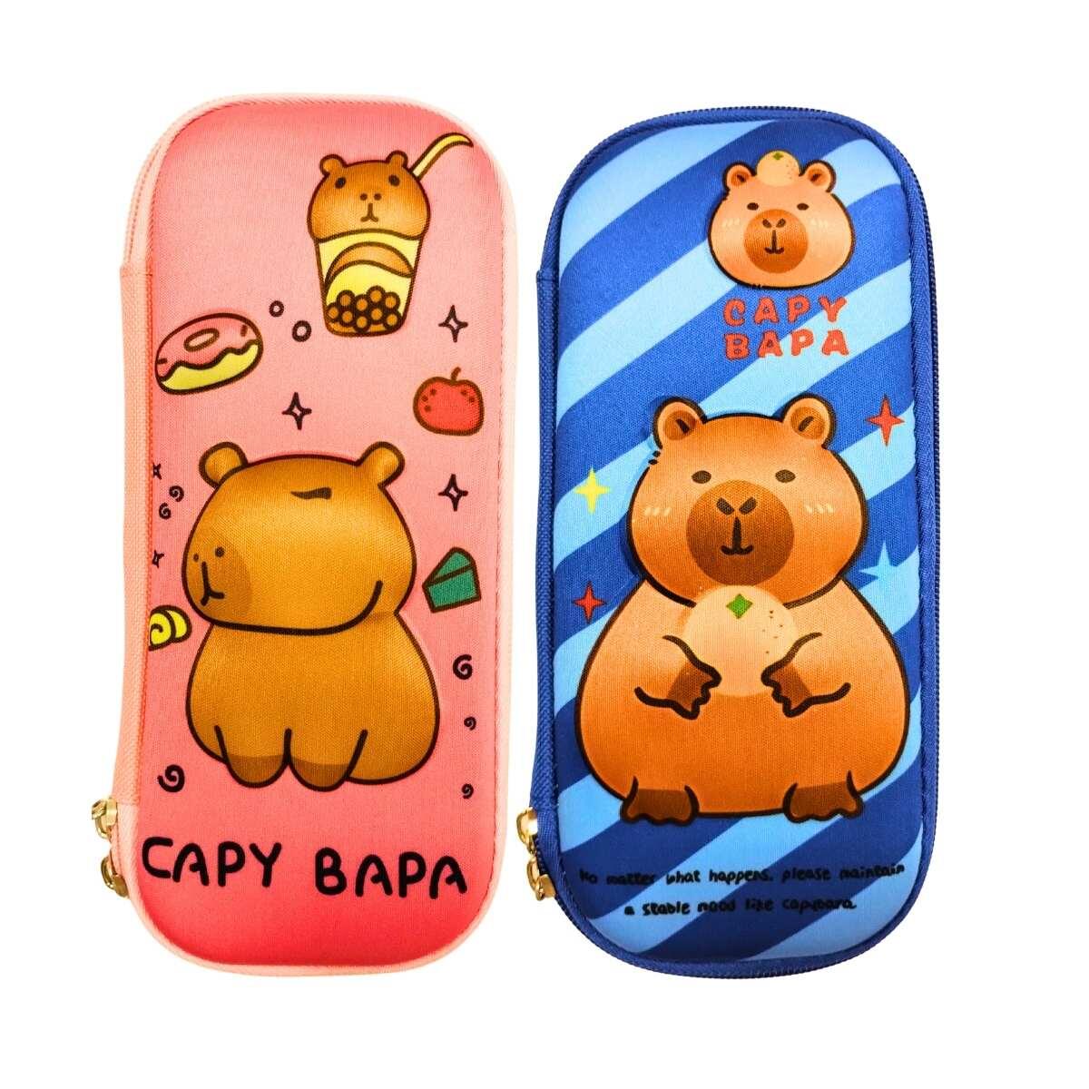 Cartuchera Capybara 2 cierres