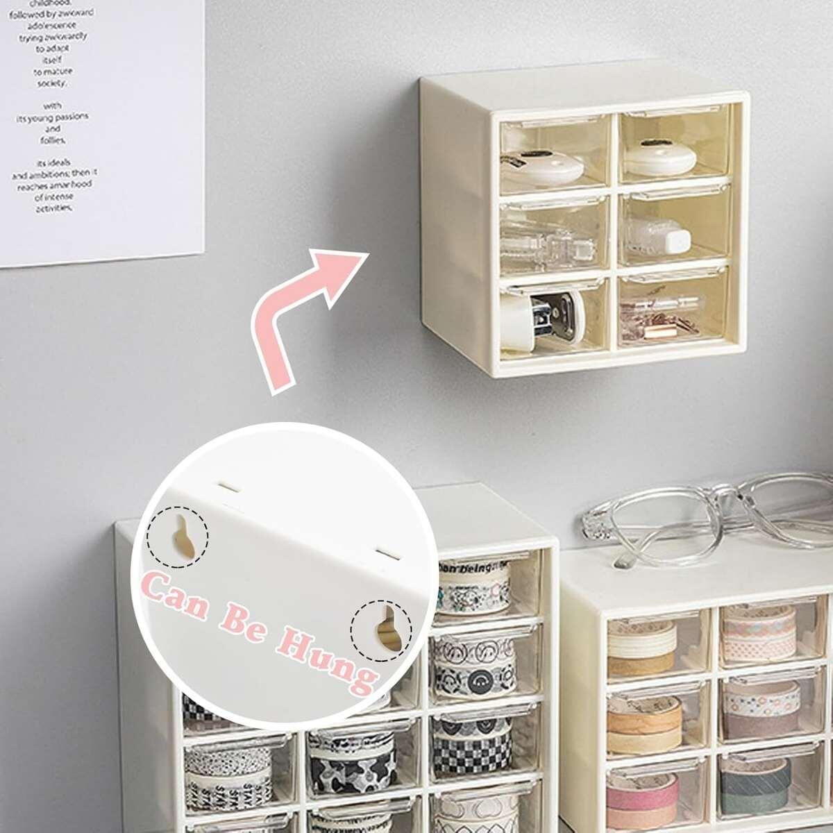 Caja plastica 6 divisiones 12x12 cm