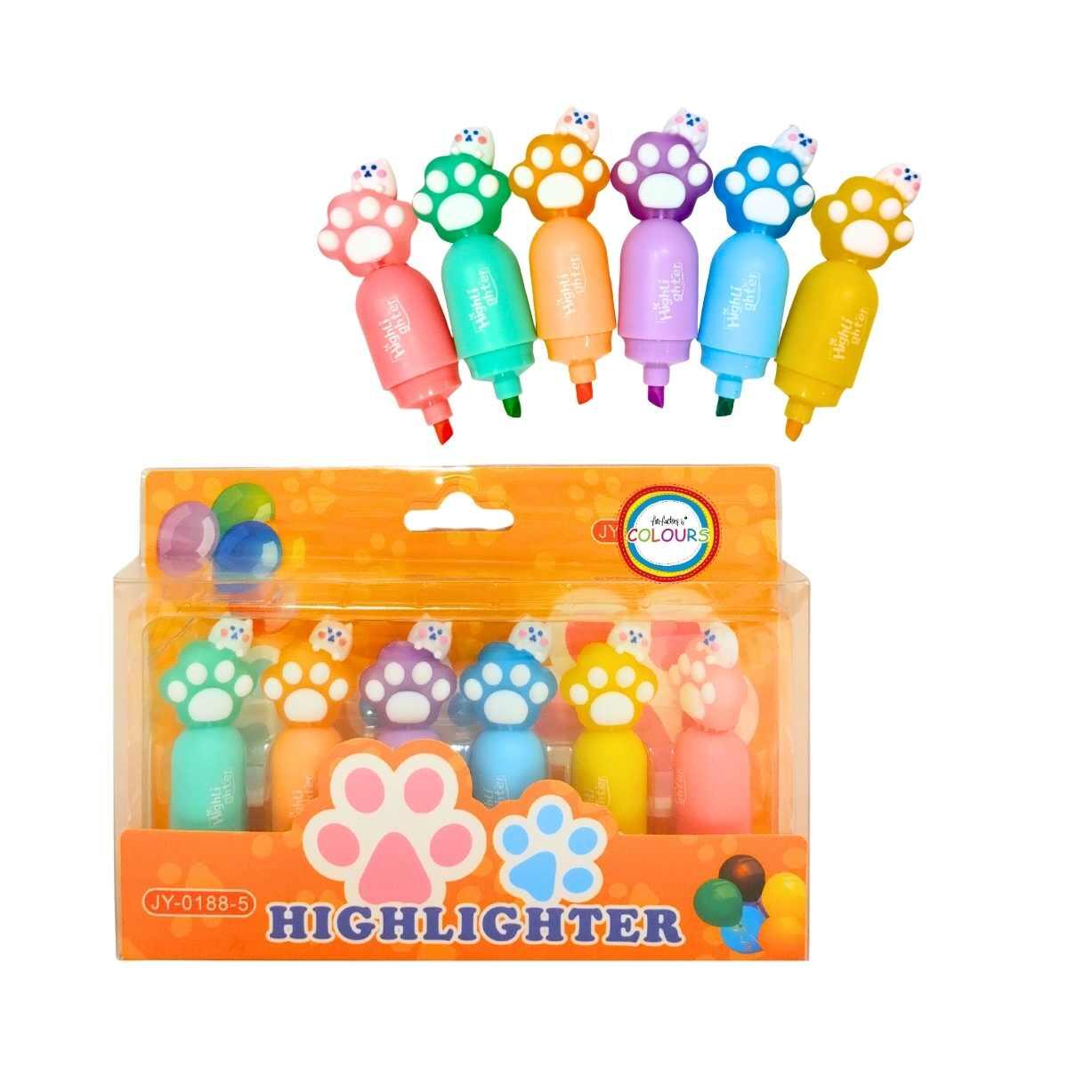 Resaltador Huella x 6 en blister