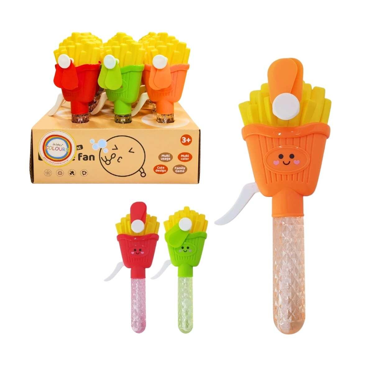 Ventilador de mano c/burbujero Papas Fritas 