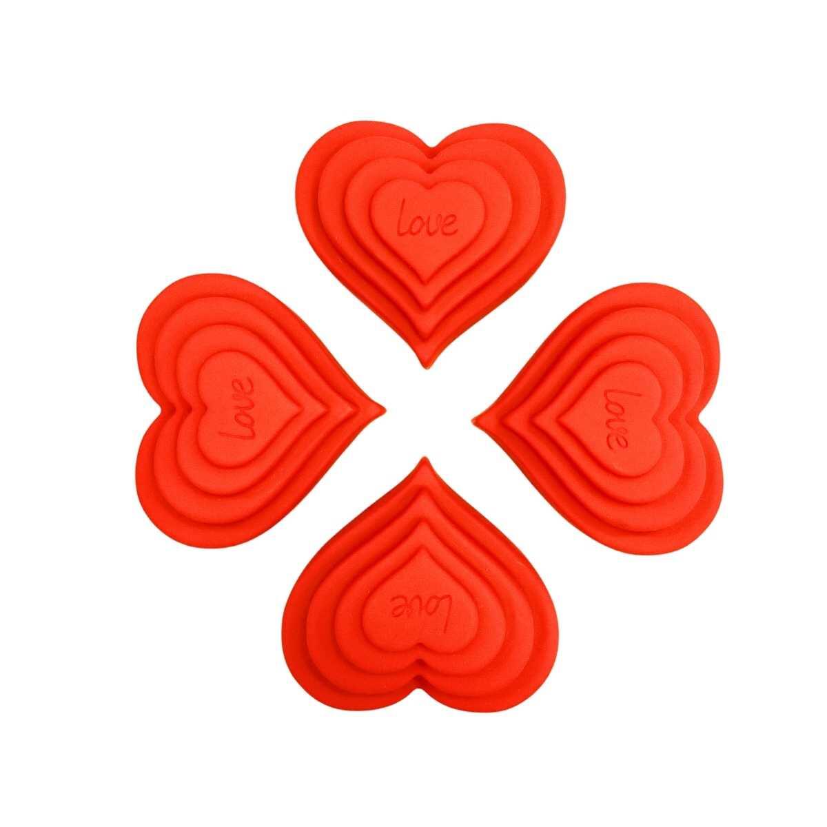 Velador Corazones 3D 