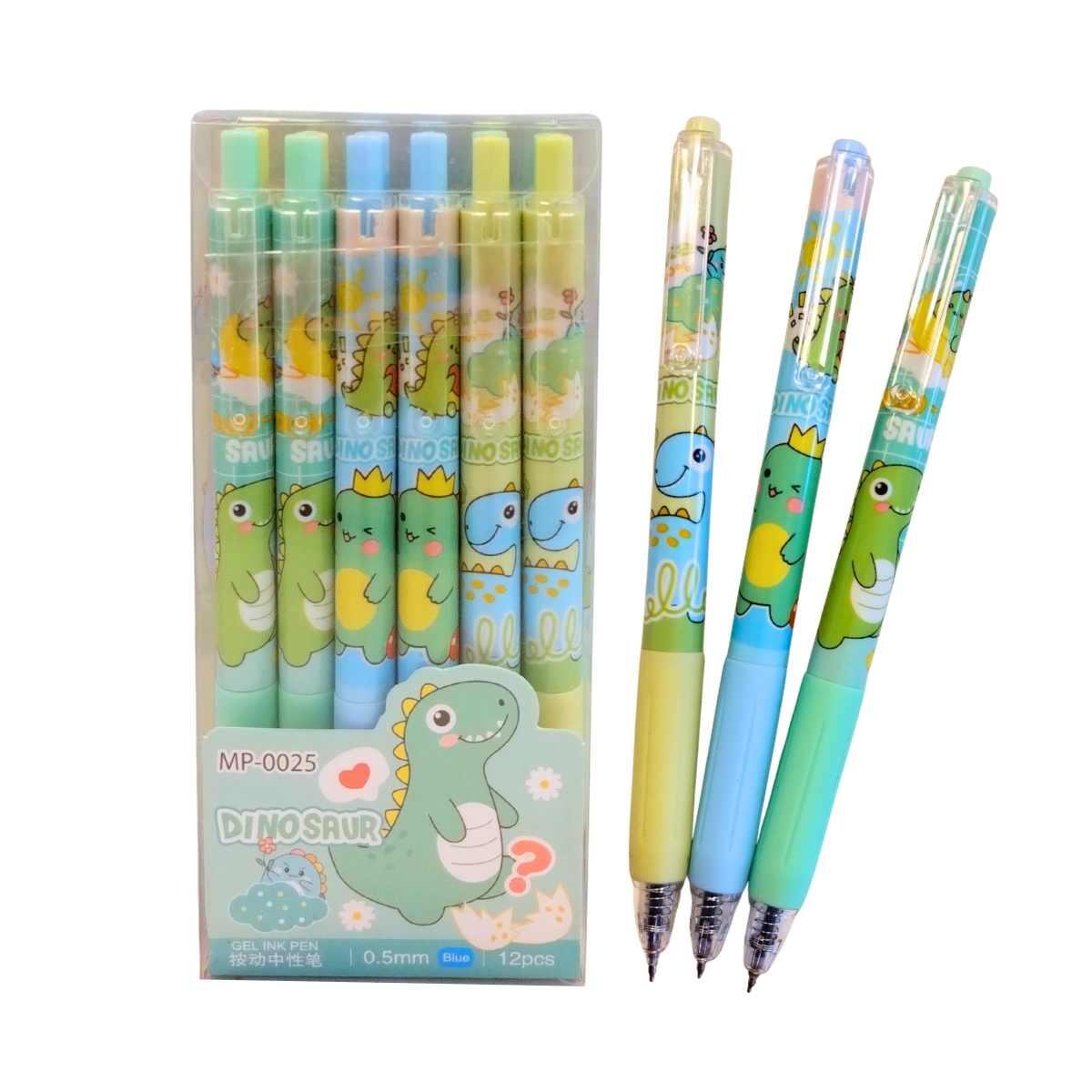 Boligrafo Dino retractil c/clip - Tinta Azul - 0.5mm
