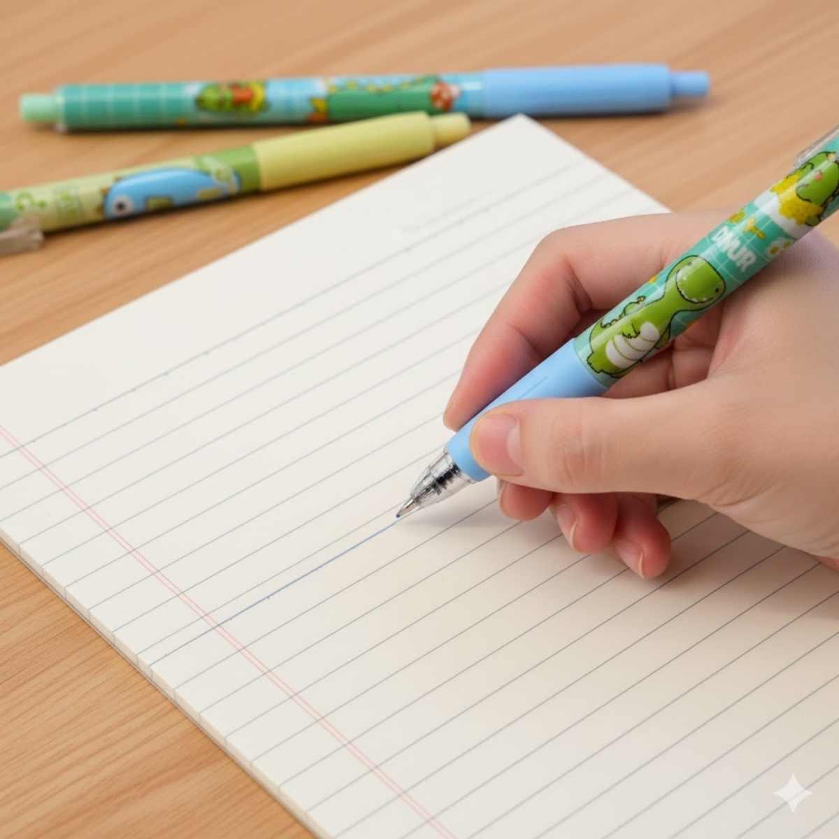 Boligrafo Dino retractil c/clip - Tinta Azul - 0.5mm