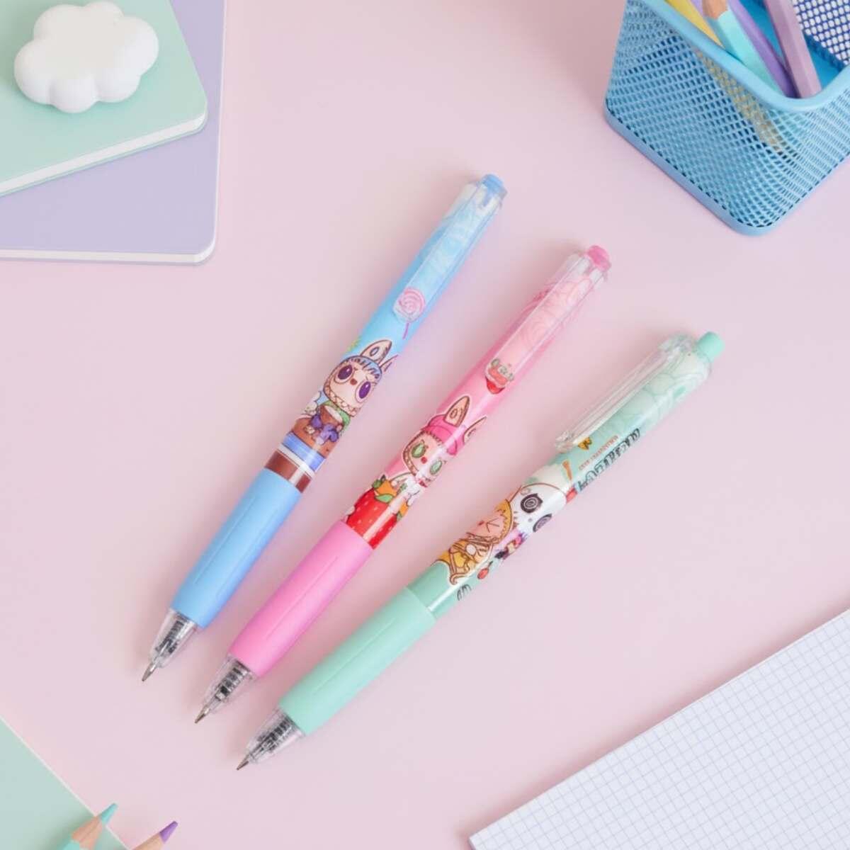 Boligrafo Labubu retractil c/clip - 0.5 mm