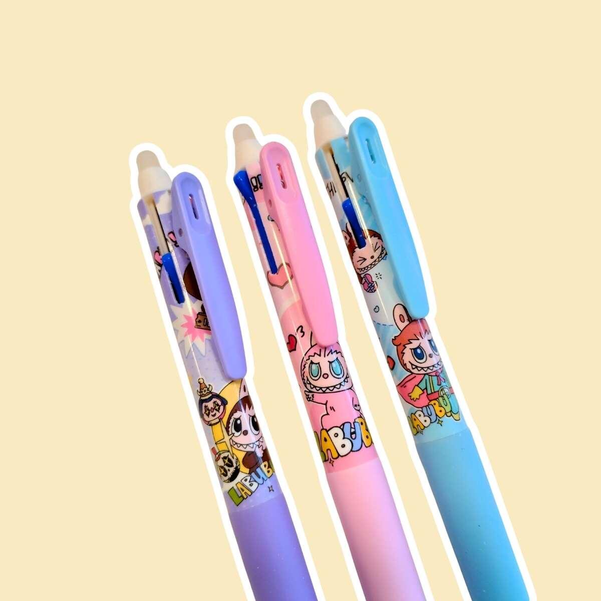 Boligrafo multi x 3 Labubu retractil
