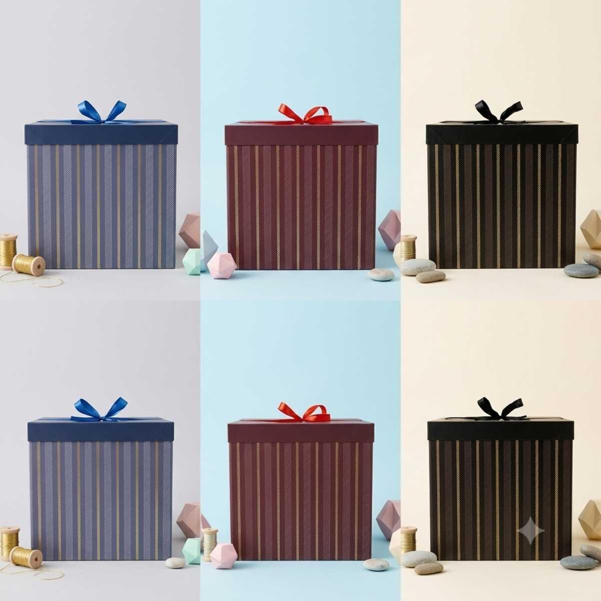 Caja de regalo Lineas 15x15cm