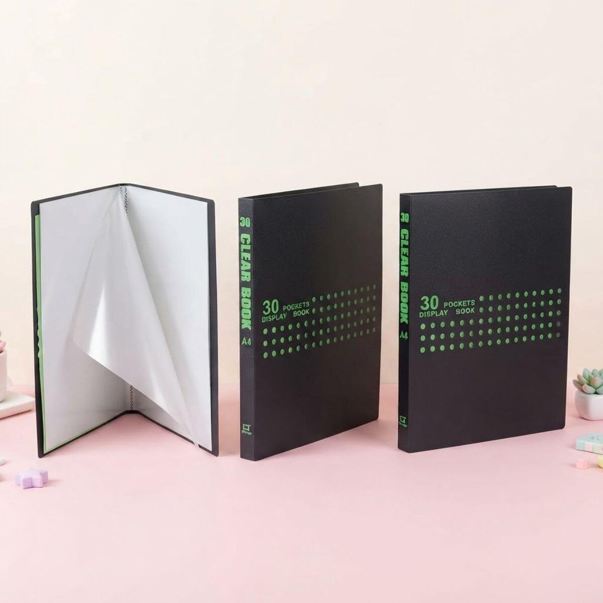Carpeta A4 negro c/colores - 40 folios