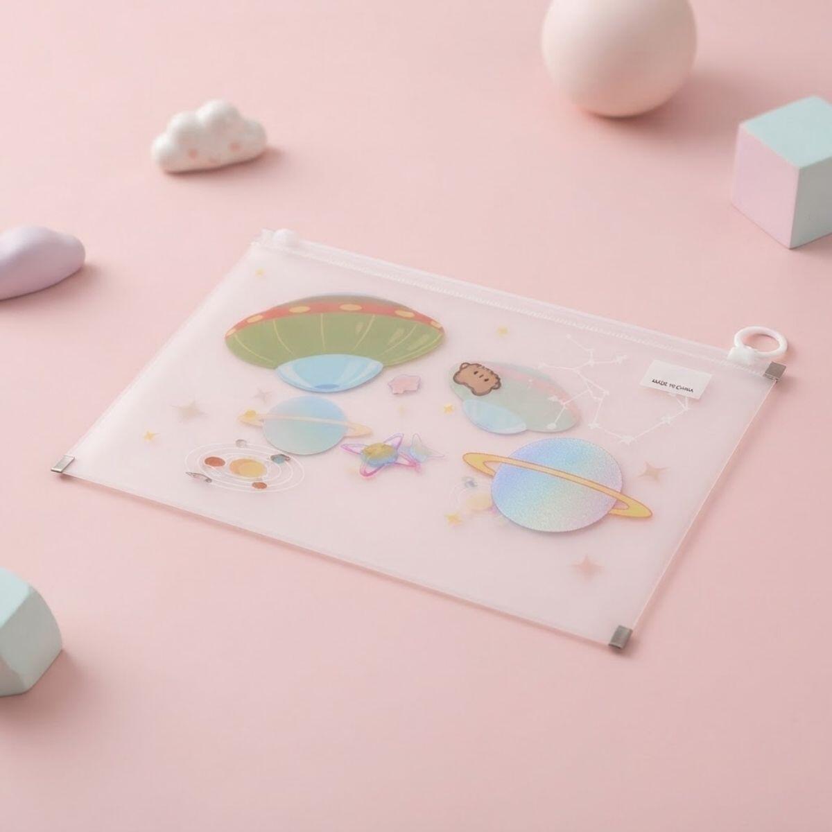 Sobre A4 Planetas c/cierra facil