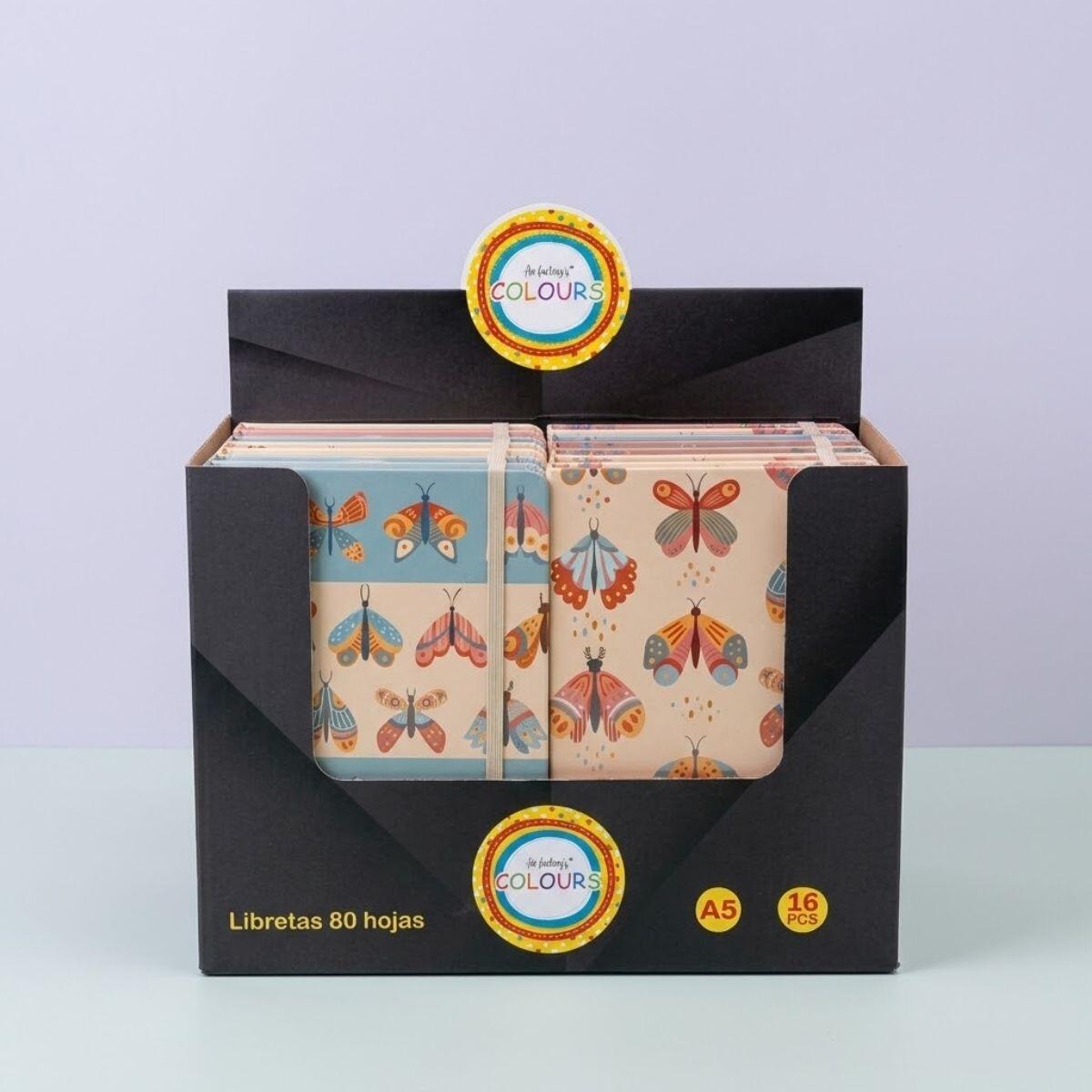 Libreta A6 Butterfly 2 - 80 hojas rayadas