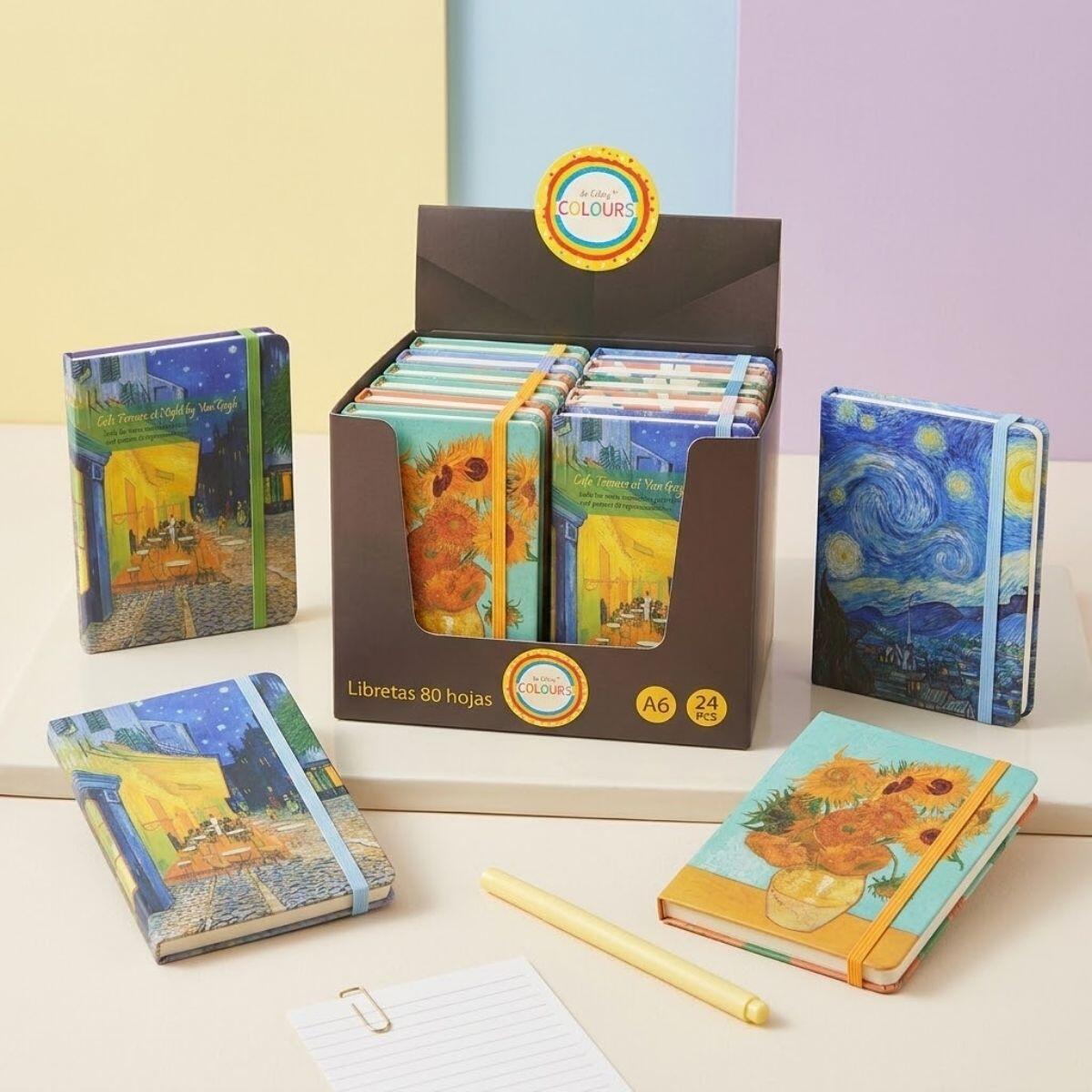 Libreta A5 Van Gogh - 80 hojas rayadas