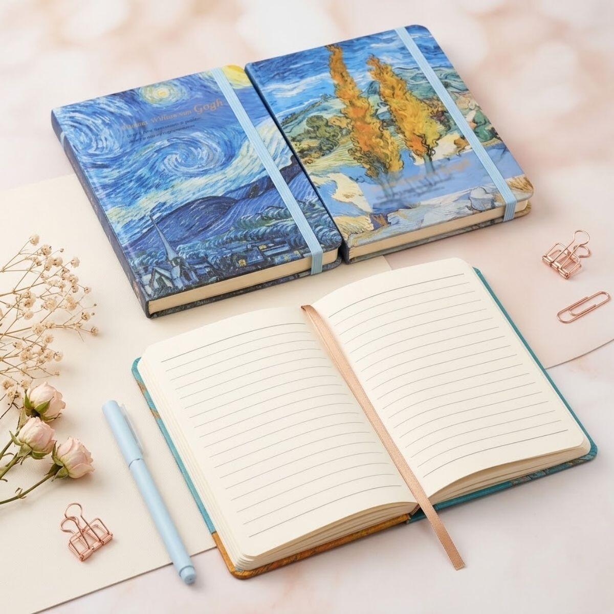 Libreta A5 Van Gogh - 80 hojas rayadas