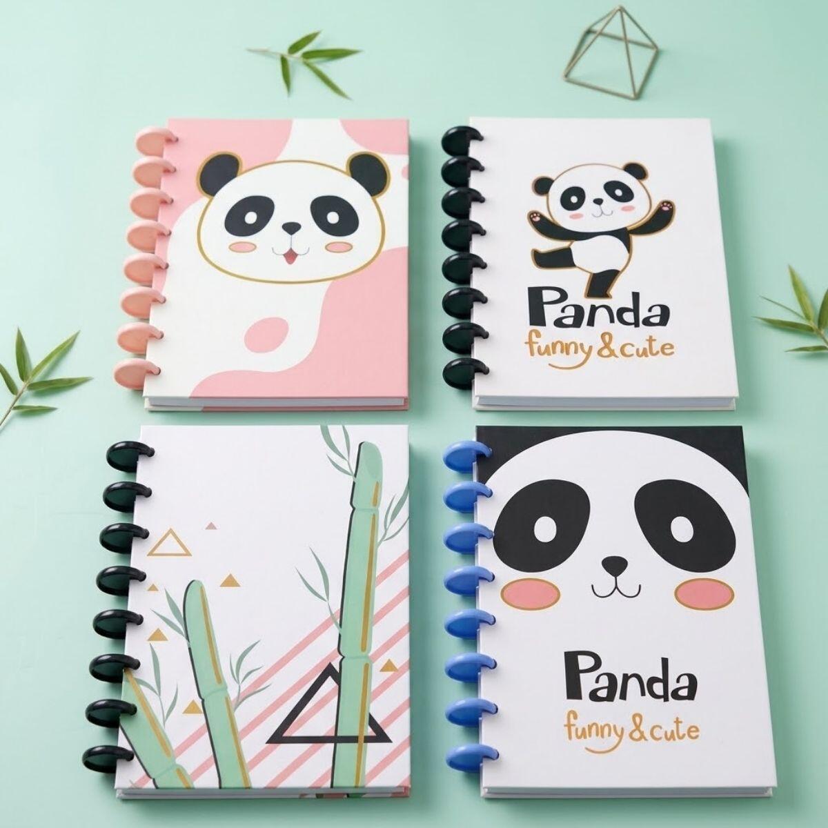 Libreta A5 inteligente Panda - 80 hojas rayadas