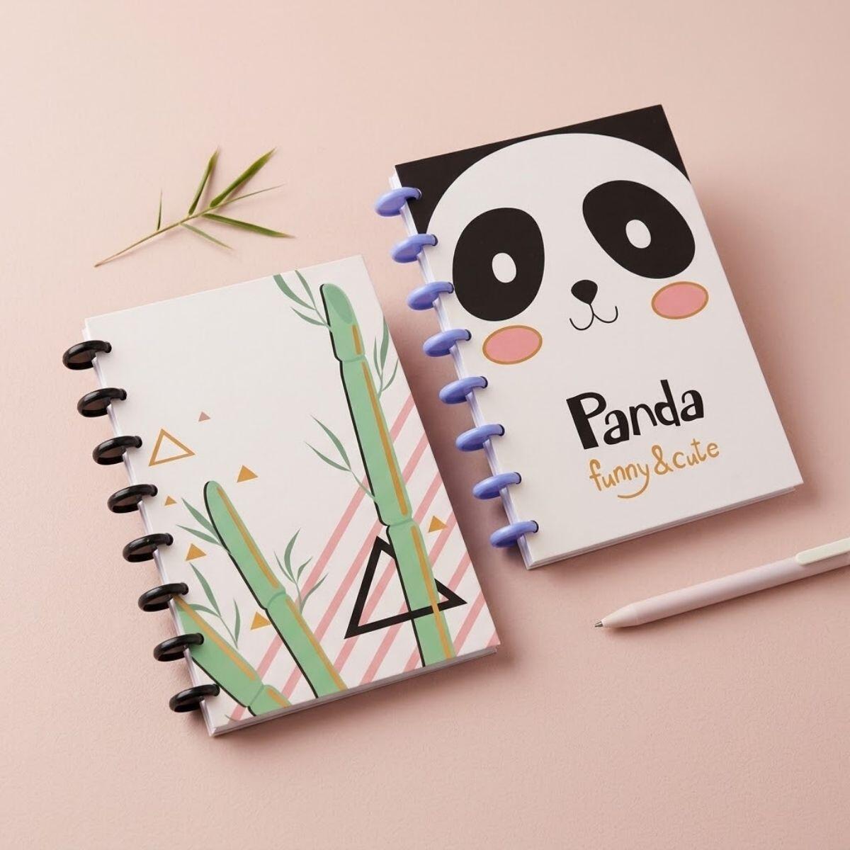 Libreta A5 inteligente Panda - 80 hojas rayadas