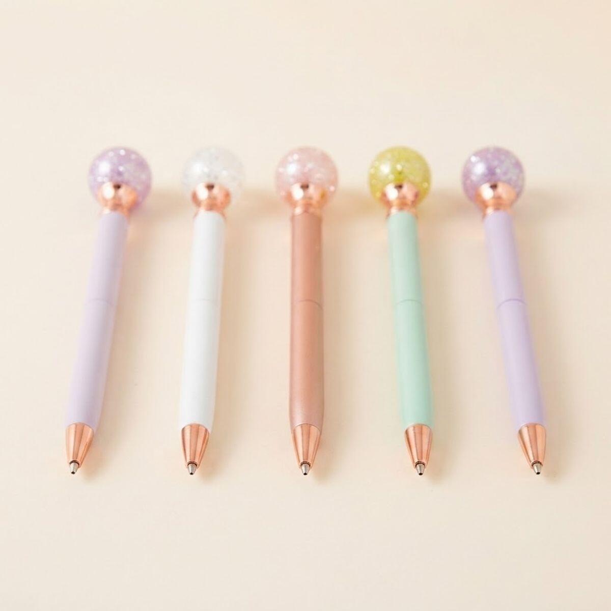 Boligrafo metal color pastel c/giro - Esfera brillante 