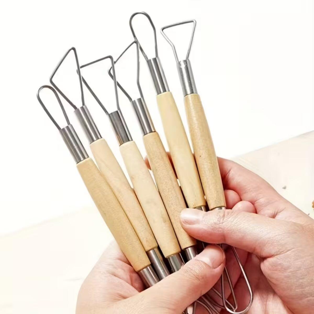 Set para esculpir cerámica Doble punta  x 6 unidades