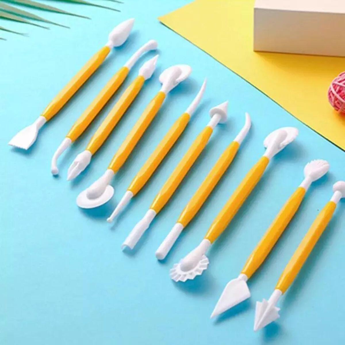 Utiles para ceramica/porcelana  x 8 plasticos