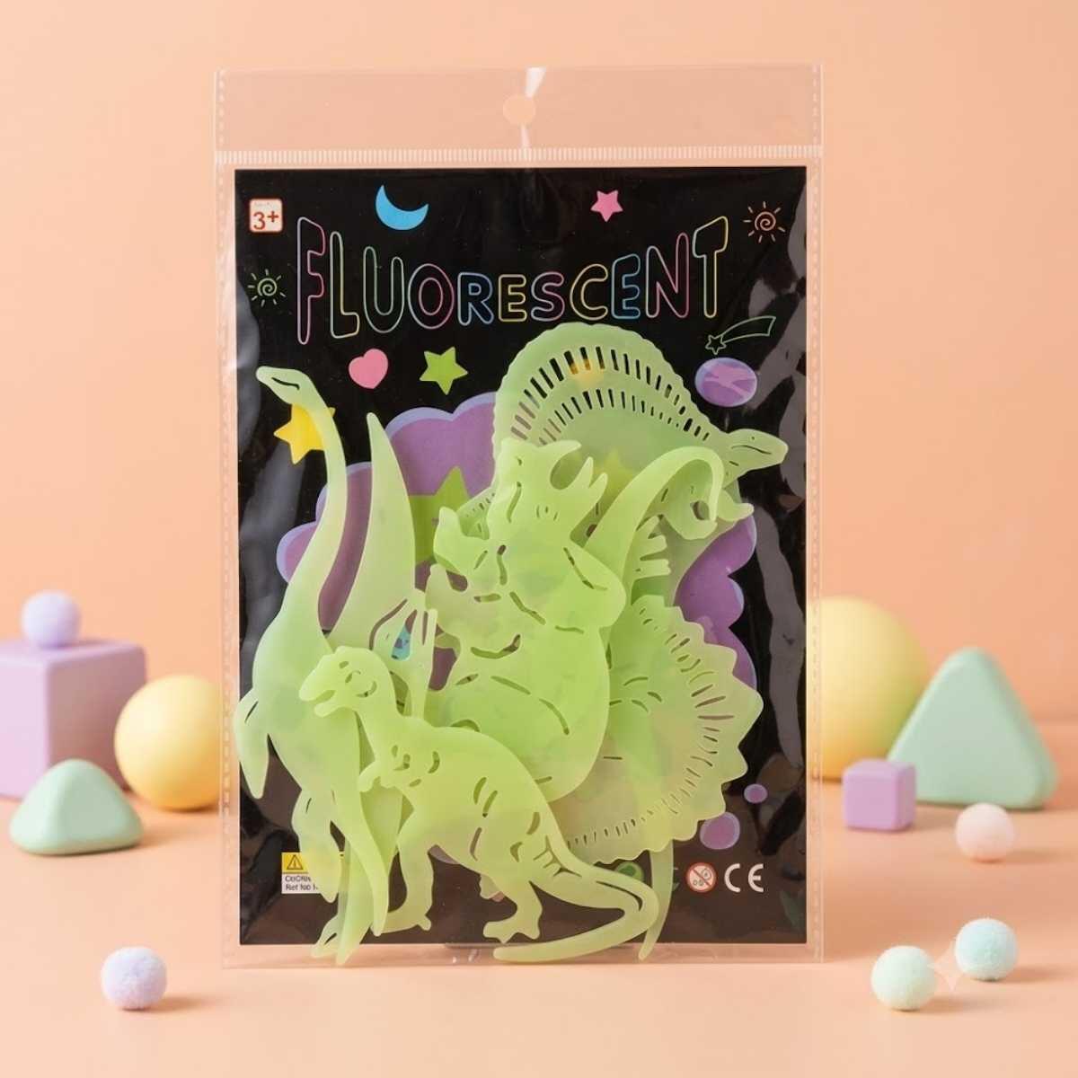 Sticker Glow in the dark Dinos grandes
