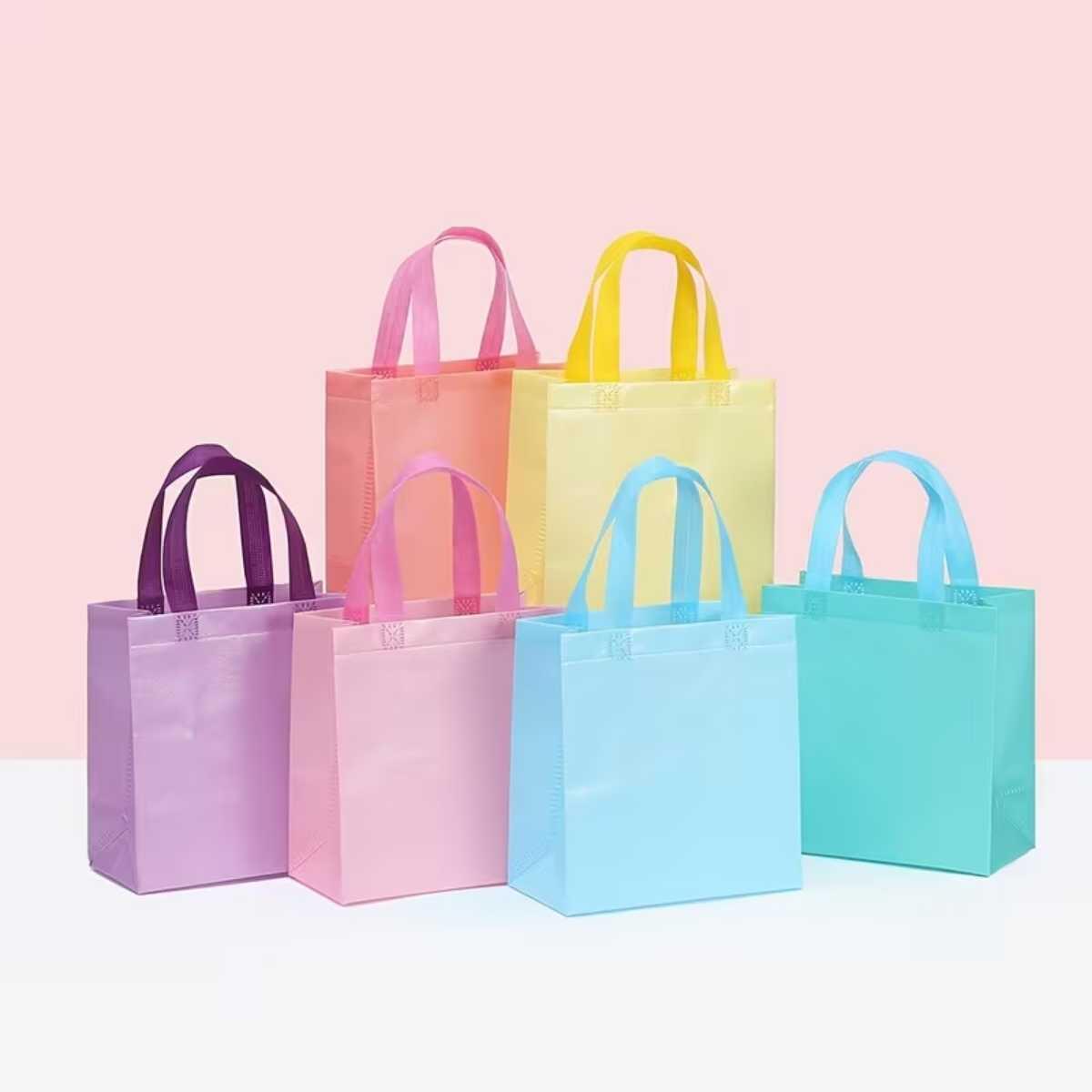 Bolsa de regalo color pastel 23x22x11cm
