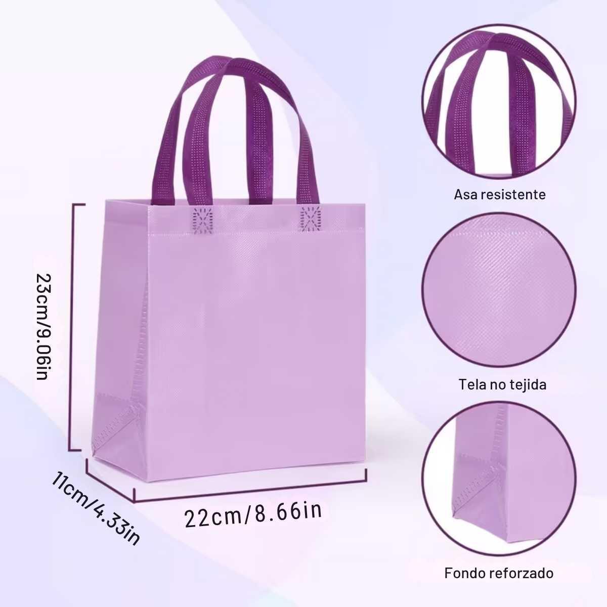 Bolsa de regalo color pastel 23x22x11cm
