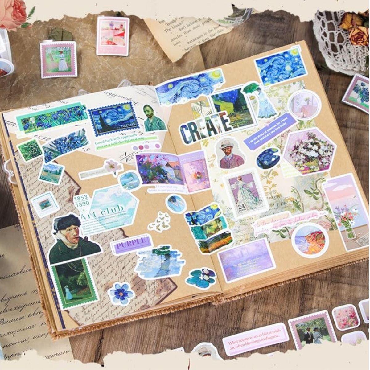 Stickers Van Gogh/Monet en cinta de 1.9mts
