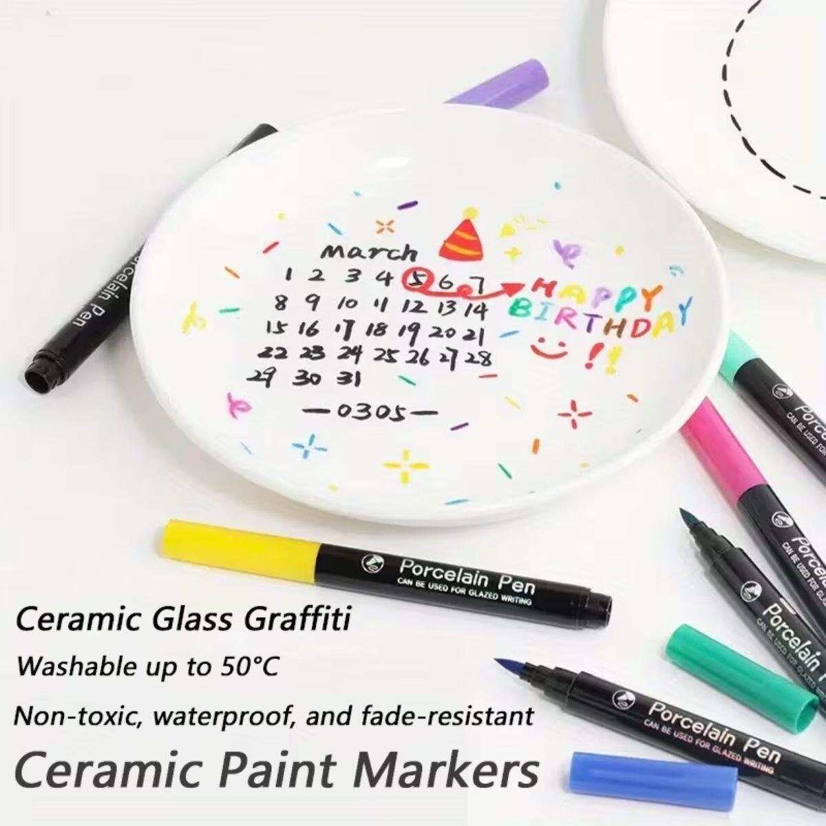 Marcadores para ceramica x 12 colores